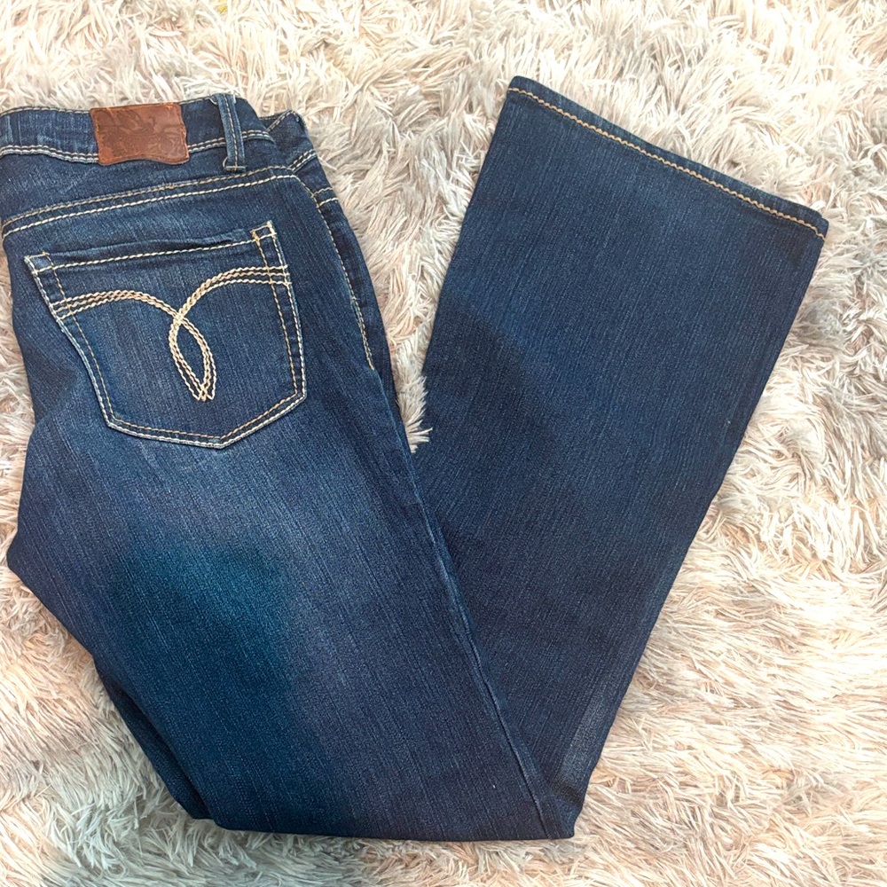 Paris Blues Size 9 Dark Blue Boot Cut Flare Jeans